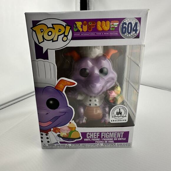 Funko Pop Disney Parks Exclusive Chef Figment Number 604 Food Wine Festival - Picture 1 of 8